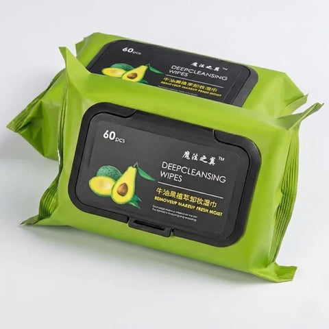 Avocado Deep Cleansing Makeup Remover Wipes (Pack of 2)