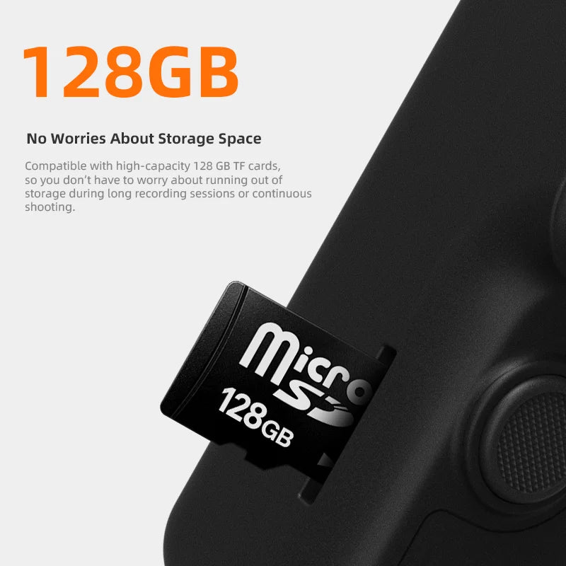 CE FCC Rohs DJ01 HD 360° Rotating All Around Shooting Action & Sports Camera with Fill Light Support Max 128GB Memory Action Cam