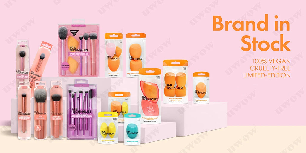 0127 Real Technique Bubble Blending Makeup Brush Multipurpose Foundation for Liquid Cream Powder Products Synthetic Bristles