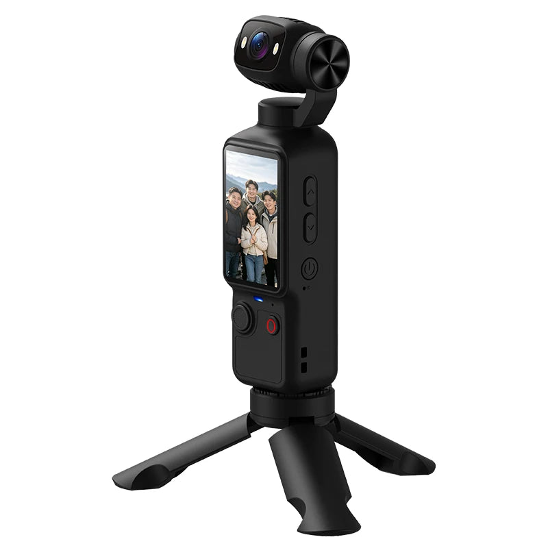 CE FCC Rohs DJ01 HD 360° Rotating All Around Shooting Action & Sports Camera with Fill Light Support Max 128GB Memory Action Cam