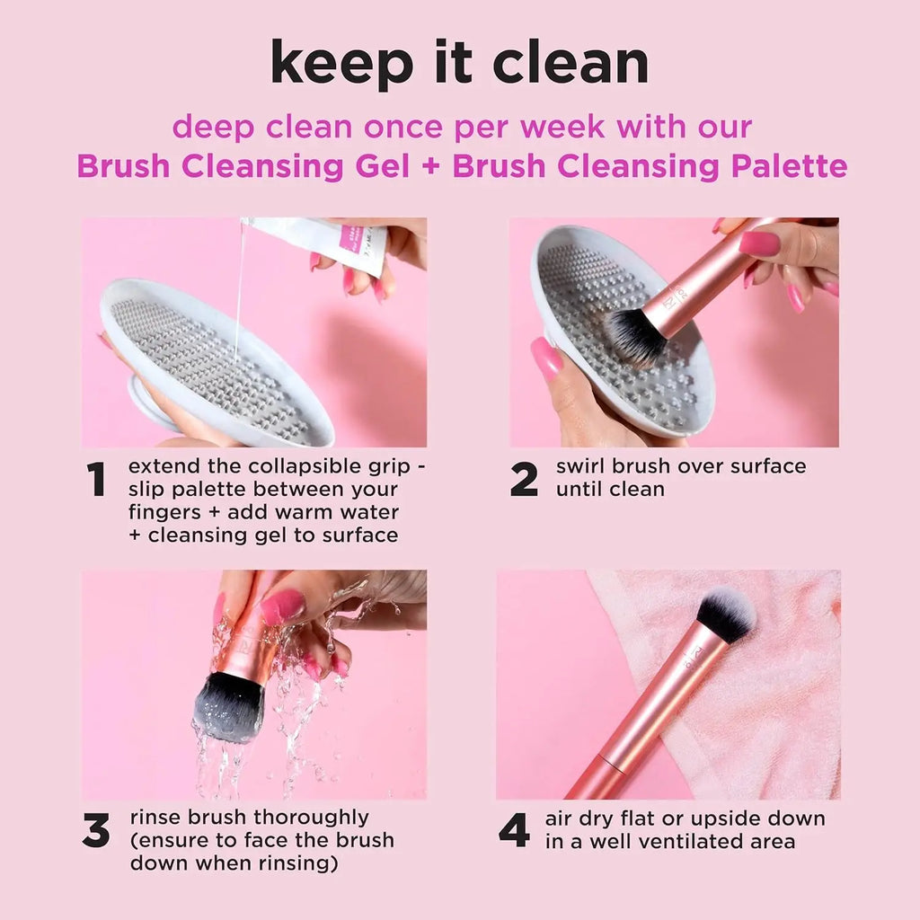 0127 Real Technique Bubble Blending Makeup Brush Multipurpose Foundation for Liquid Cream Powder Products Synthetic Bristles