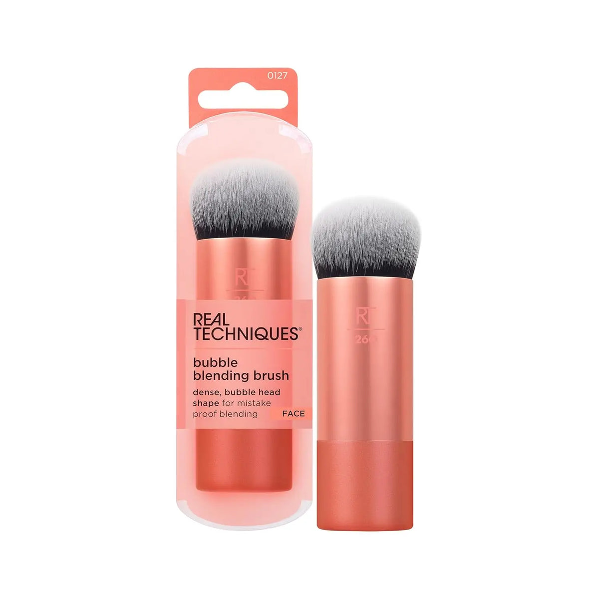 0127 Real Technique Bubble Blending Makeup Brush Multipurpose Foundation for Liquid Cream Powder Products Synthetic Bristles